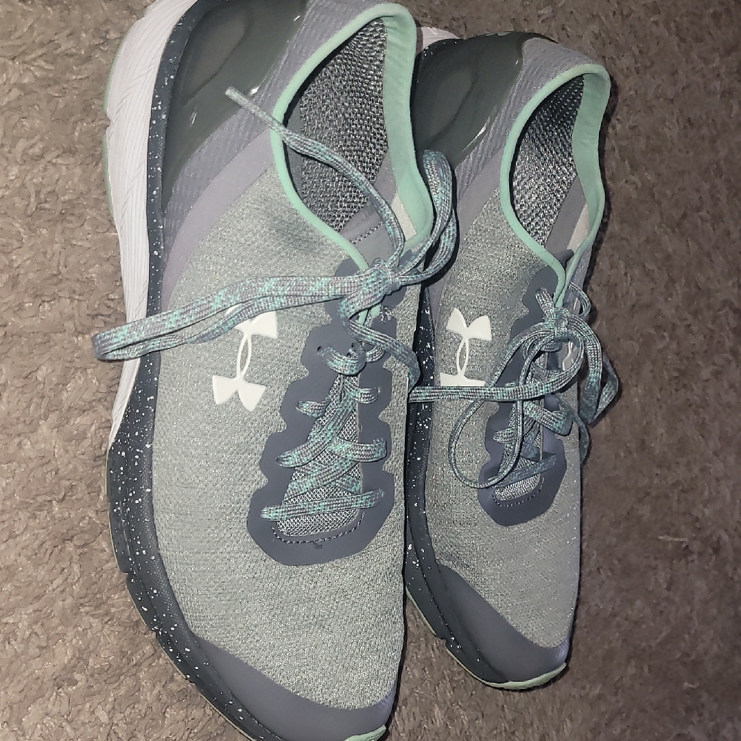 Under Armour Women's Mint And Gray Athletic Shoes